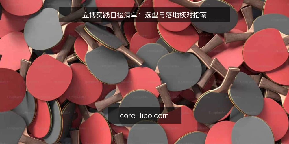 立博实践自检清单：选型与落地核对指南 — 明确需求边界 配图